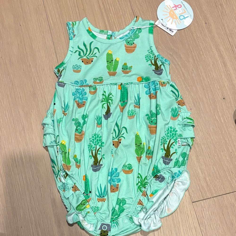 Little Sleepies Succulent Love Bubble Romper
